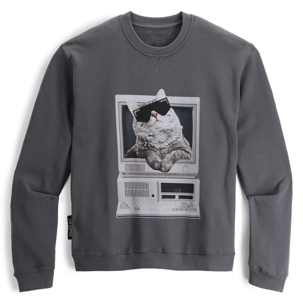 Meowcrosoft Crew Neck Sweatshirt